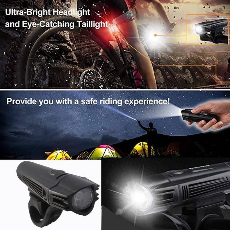 [Ultra Bright USB LED Rechargeable Rainproof Bicycle Front Lights] [ Bike Safety Warning Front Headlight ] [MTB Road Mountain Cycling Lamp]