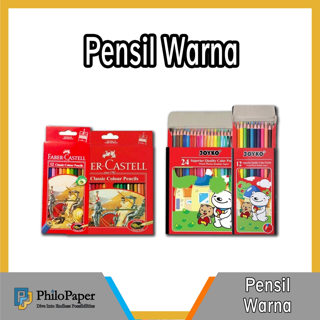

ATK ~ Pensil Warna isi 12 24 / Color Pencil / Pensil Mewarnai