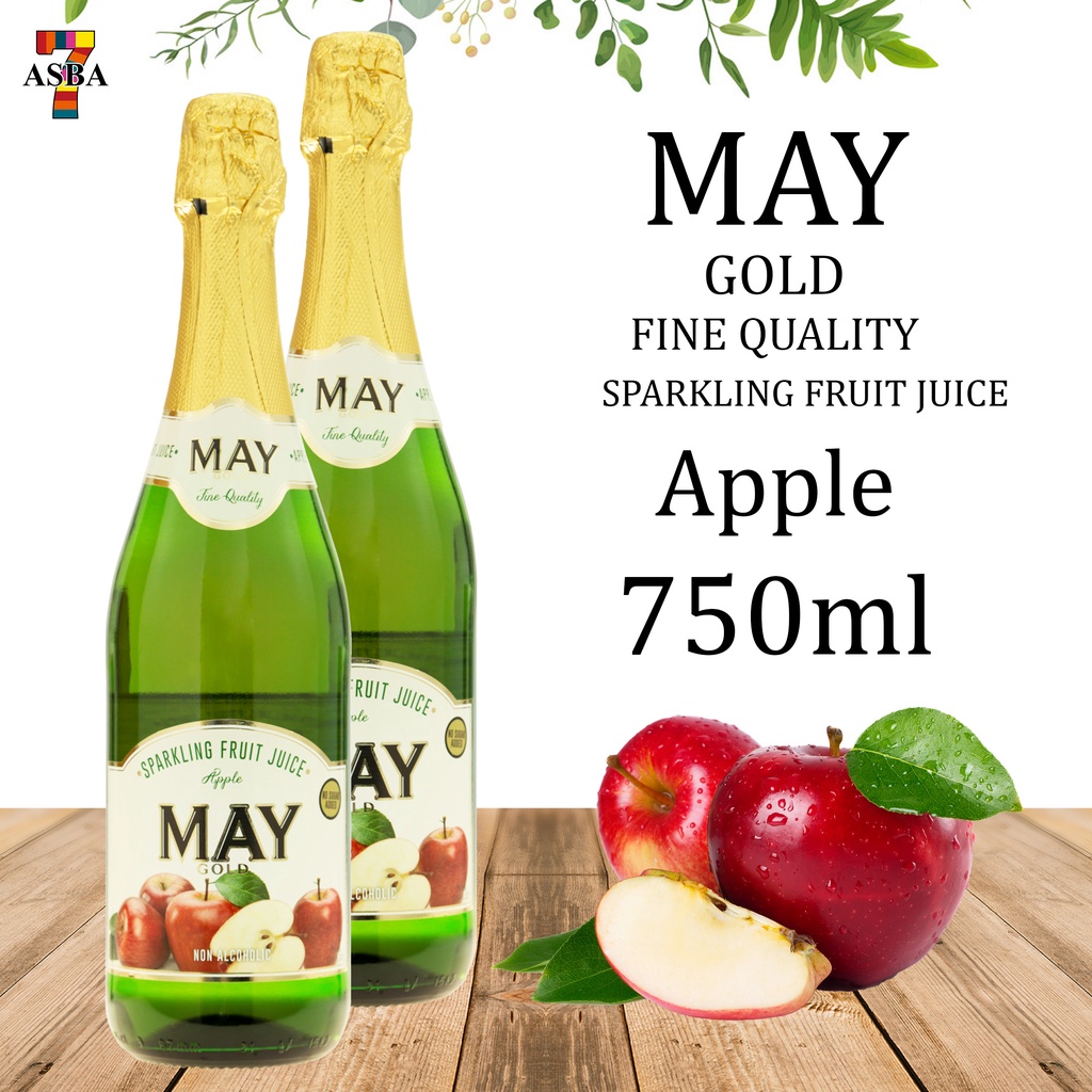 

May Sparkling Fruit Juice Apple 750Ml