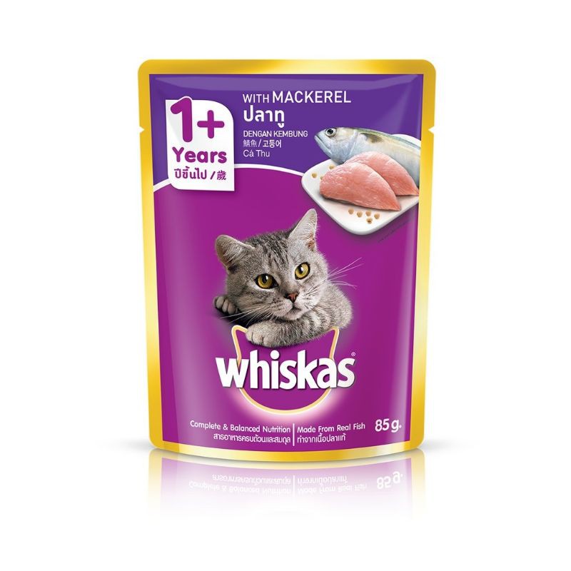 Whiskas Wet Pouch 80gr - Whiskas Junior Saset - Whiskas Tuna Pouch - Makanan Basah Kucing Whiskas