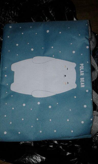 Tas Bekal Lunch Bag Anak Karakter Lucu Cute Aluminium Foil Import