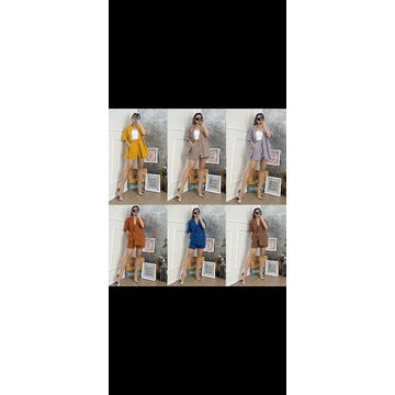 one set blazer plus celana pendek