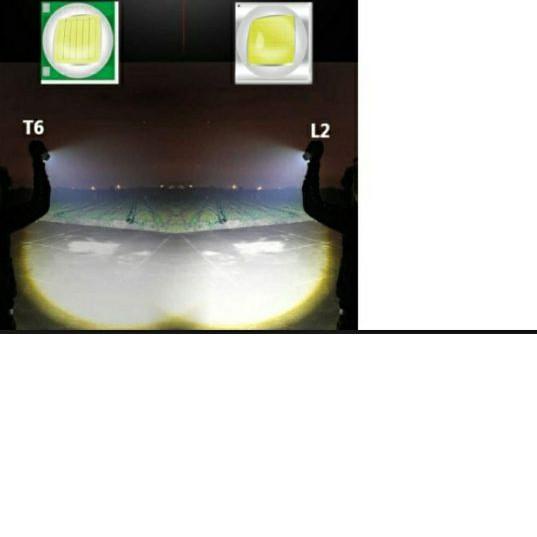 PROMO Senter LED Tactical Cree XM-L2 8000Lumens Fullset / Paket Komplit Senter XM-L2