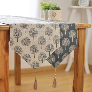 Taplak Meja  Kain  Taplak Meja  Linen Terlaris Motif Pohon 