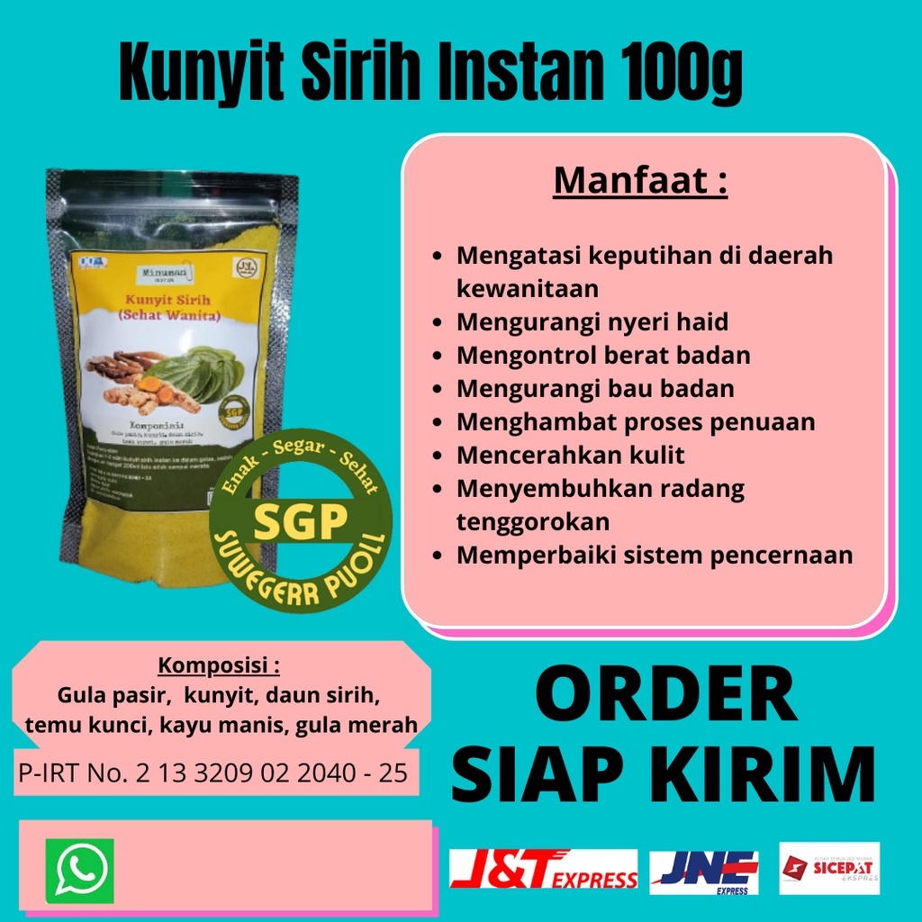 

Kunyit Sirih Instan 100g