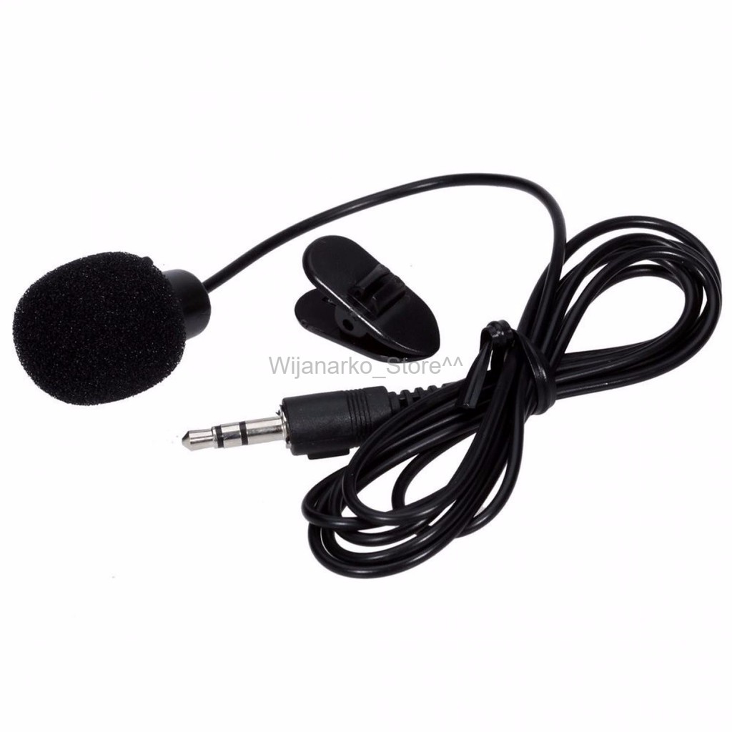 3.5mm Microphone + Spliter with Clip for Smartphone Laptop Tablet PC pn11