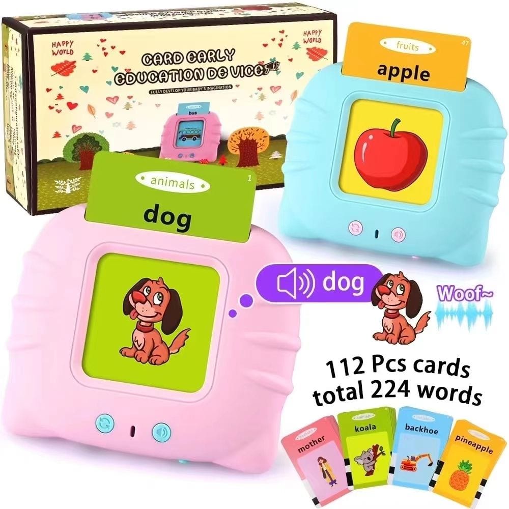 【COD】Card Early Education Bilingual Device / Mainan Flash Card Bersuara Alat Bantu pengenalan kosakata Bahasa Inggris Flash card reader