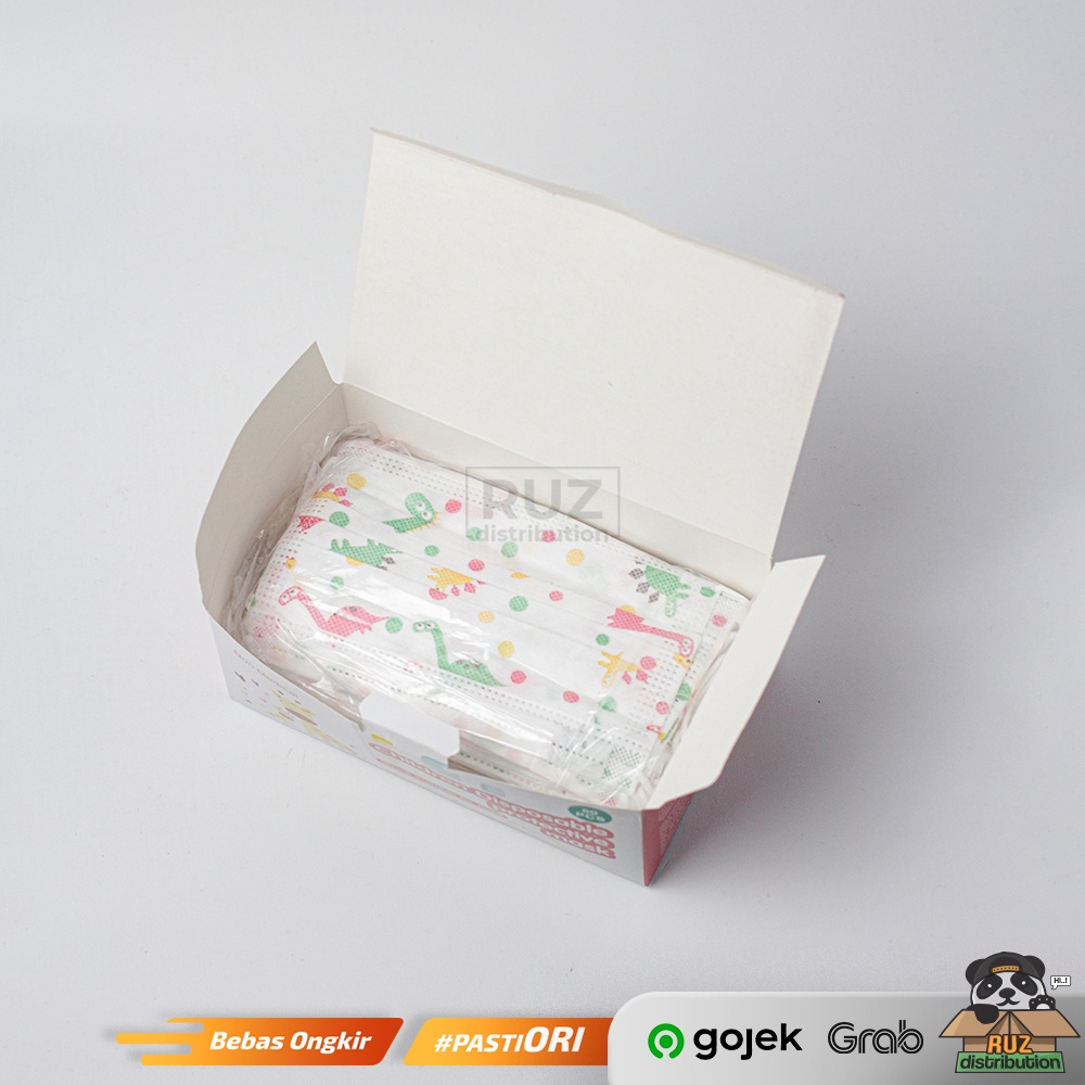 Masker Anak 3Ply Earloop Motif Lucu - 1 Box isi 50pcs