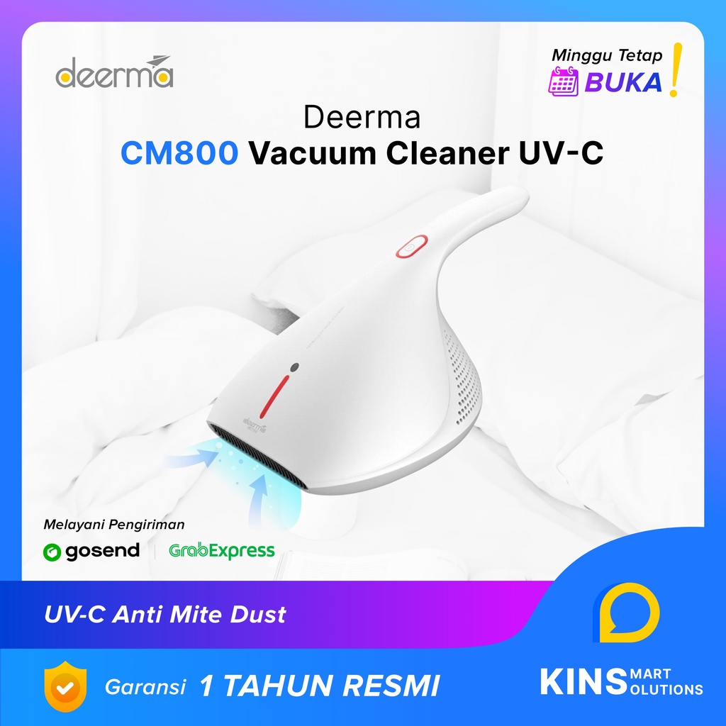 DEERMA CM800 Vacuum Cleaner UV-C Anti Mite dust Penyedot Debu Tungau Garansi Resmi