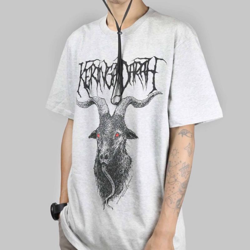 Jual Tshirt Keringat Darah Satanic Death Metal Grey Shopee Indonesia 9078