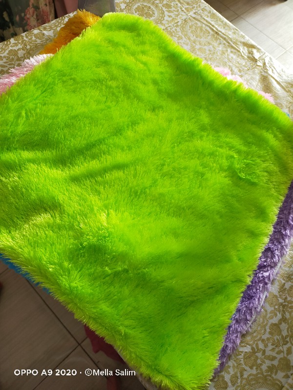 Bgb Sarung Bantal 50cm Bulu Rasfur Karindo + Restleting