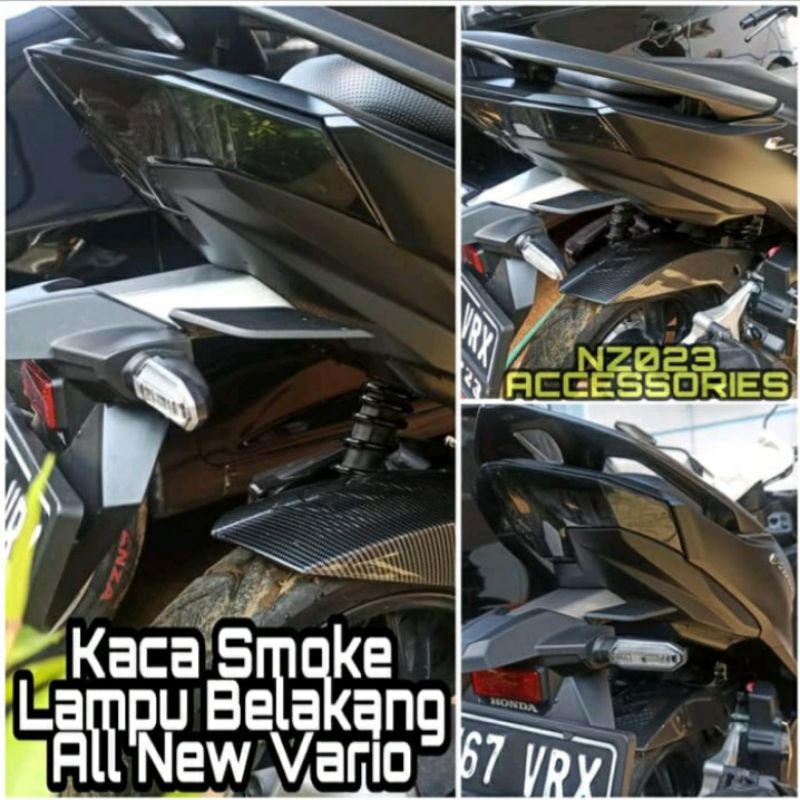 Mika smoke stoplamp lampu belakang vario 150 125 2023 - 2018 ke atas keyless