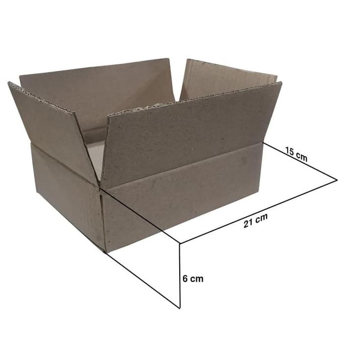 

NEW PRODUCT BOX / KARTON / KARDUS / DUS UKURAN 21X15X6 CM B-FLUTE M125X3 (12035) TERPERCAYA