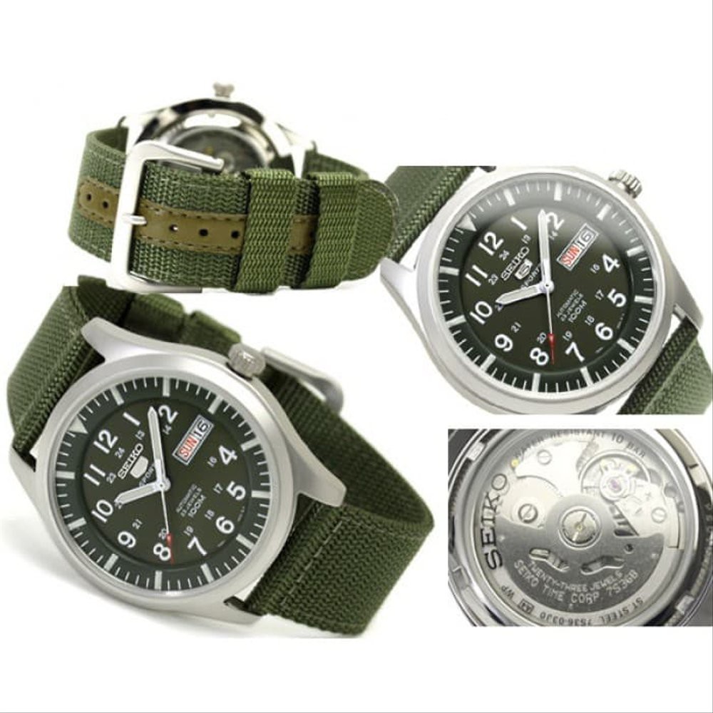 Promo Jam Tangan Seiko 5 Military Sports SNZG09K1 Automatic Original SNZ09 Diskon