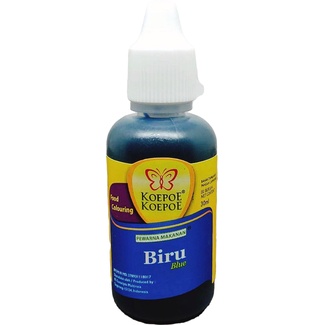 

Koepoe Pewarna Makanan Biru 30ml Koepoe-Koepoe Food Colouring Blue