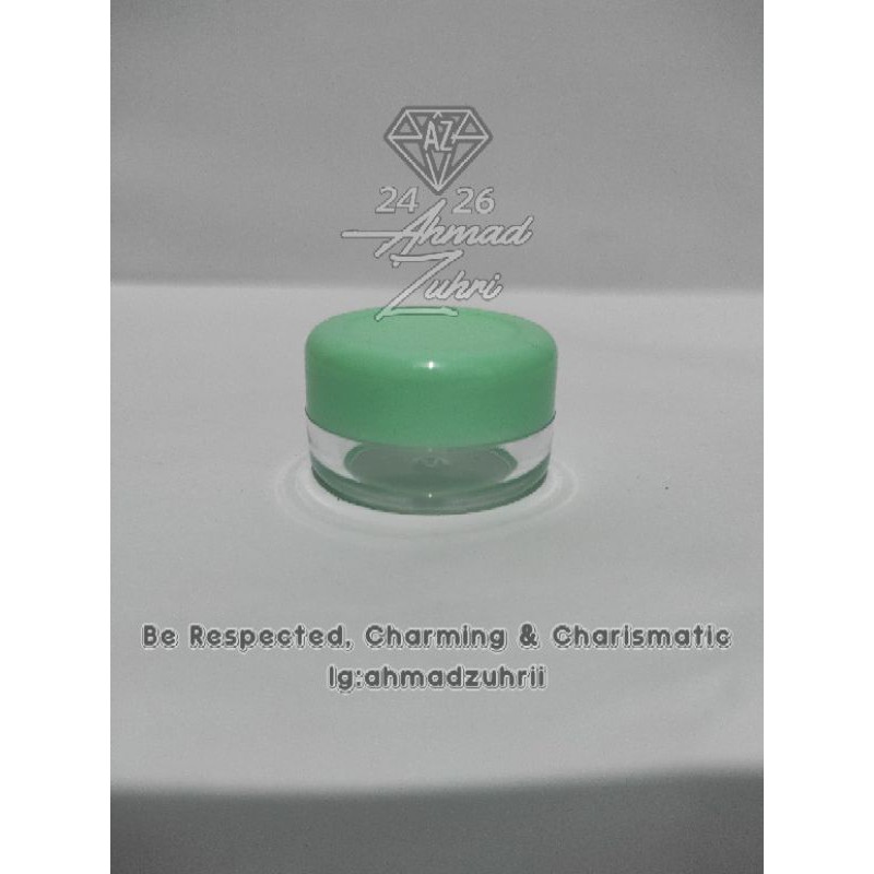 Pot Cream 5gr Hijau Natural PS - Pot Krim 5 gr Hijau - Pot Cream 5 Gram Hijau Bening - Pot Krim 5 gr