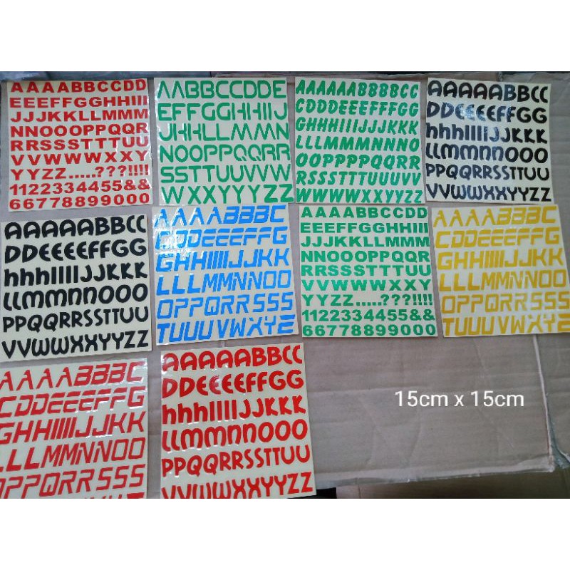 

Cutting stiker hurup/angka Buat Plat Nomor
