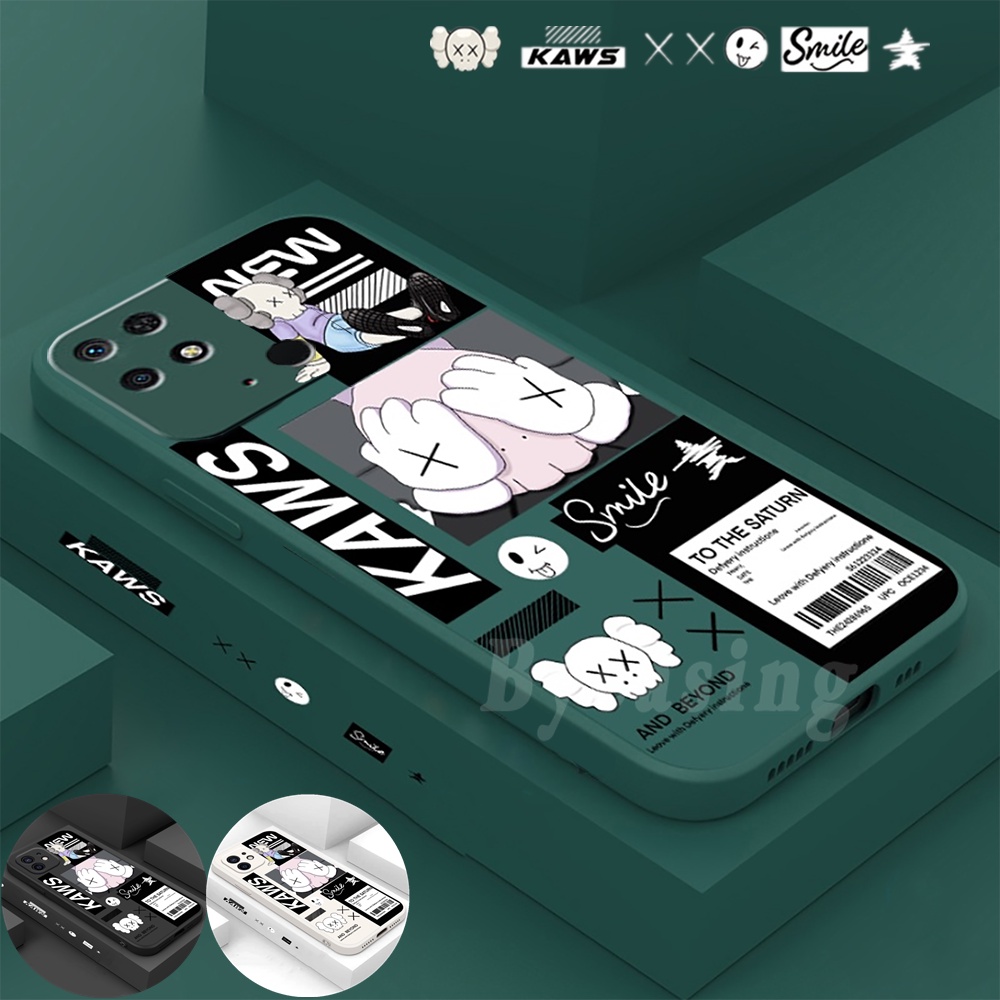 Soft Case TPU Matte Motif Kaws Sesame Street Untuk Redmi 10C 10A Xiaomi Poco X3 GT M3 Pro Poco X3 NFC X3 Pro Note 11 Pro Note 10 9A 9T 9C