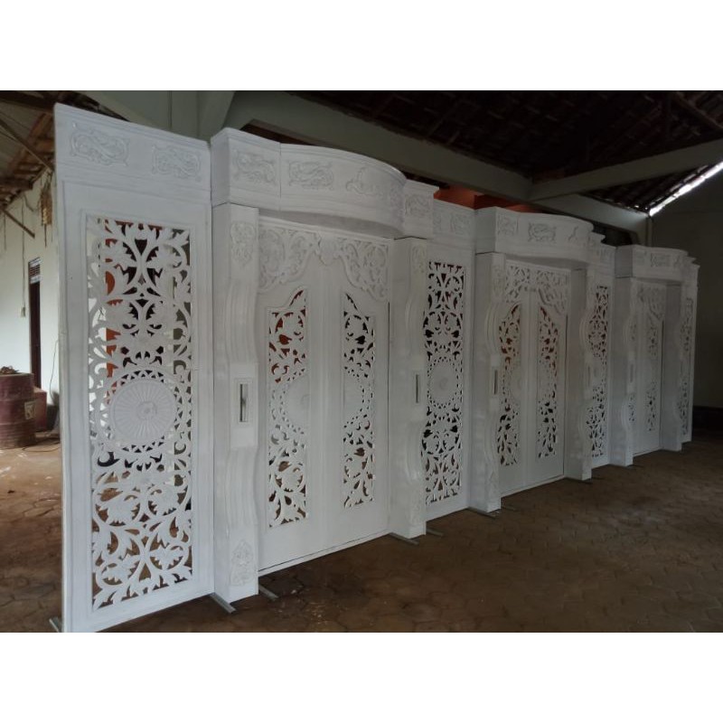 pelaminan karet/pelaminan kayu /gebyok Jepara/pusat gebyok jepara