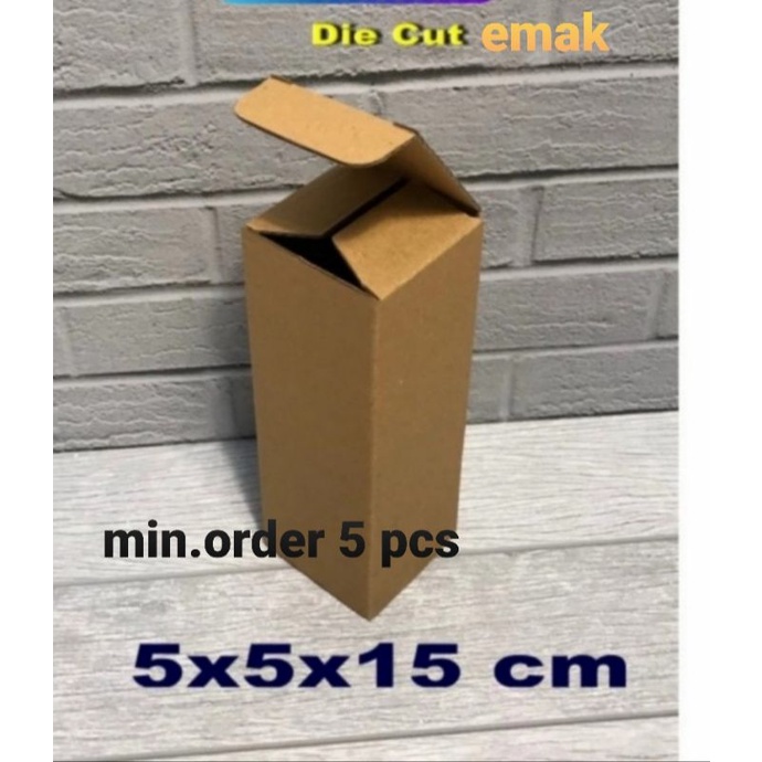 

Kardus Box uk. 5x5x15 cm Kotak Karton Die Cut botol