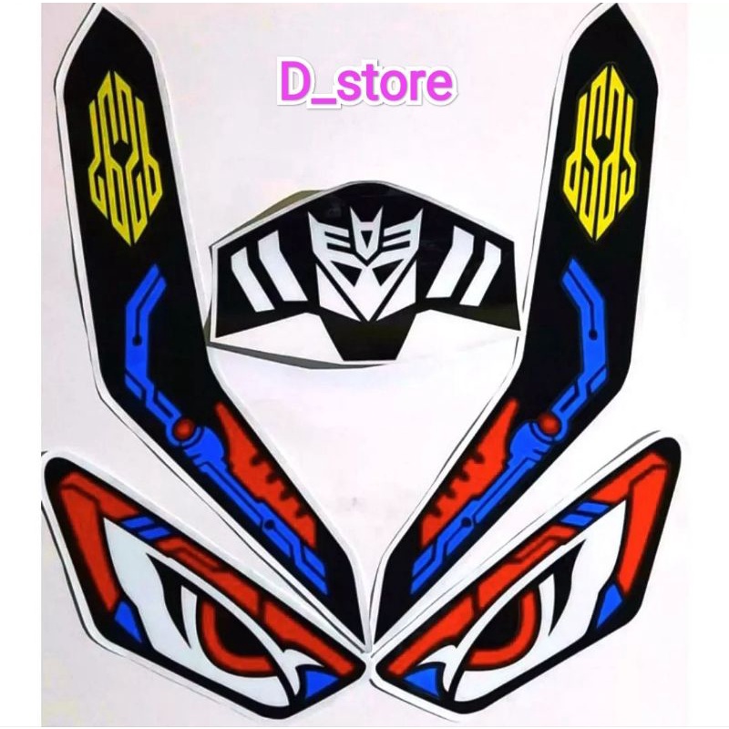 Stiker cutting variasi lampu depan vario 125 150 tahun 2018 2021 STICKER CUTTING ( 1 SET/PAKET )