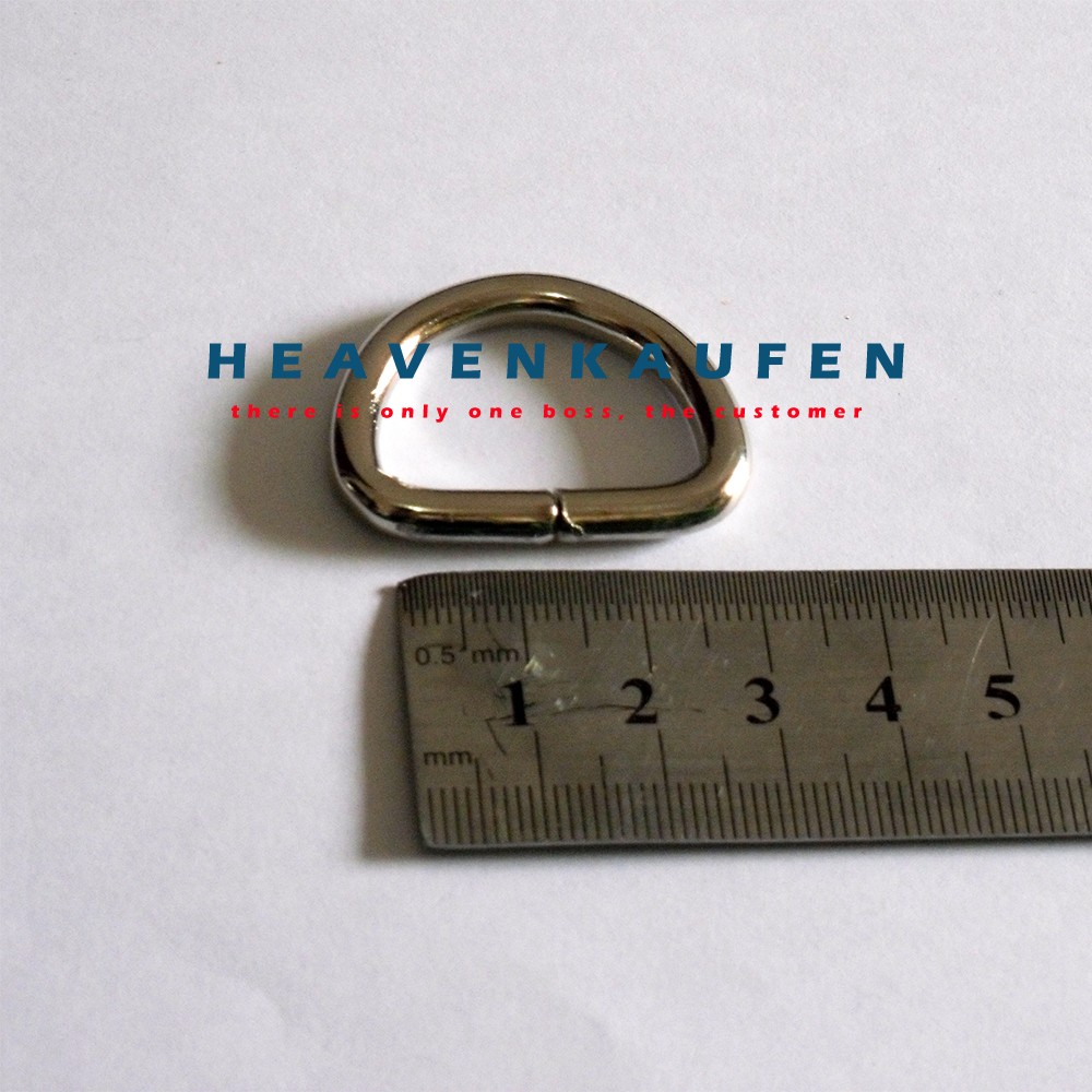 Ring D Nikel lebar 2,5 cm Tebal 4,5 mm