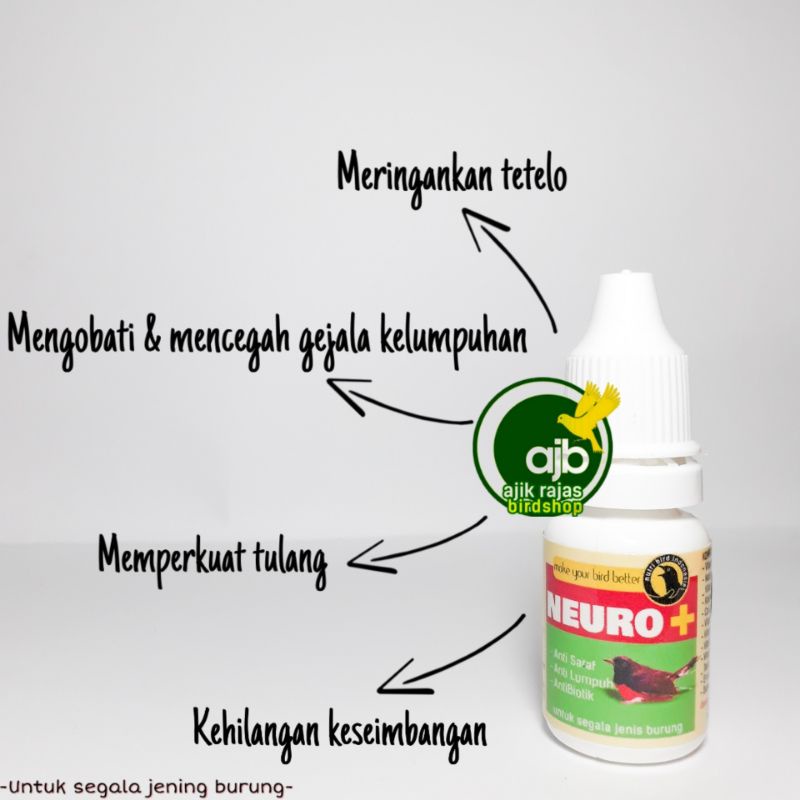 NEURO + OBAT TETELO BURUNG ANTI SARAF NEUROPLUS NEURO
