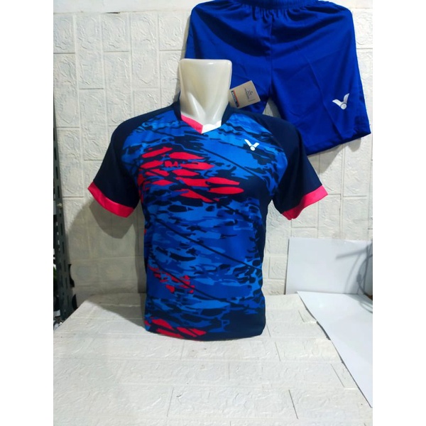 BAJU SETELAN BADMINTON DEWASA VICTOR V141/JERSEY BULUTANGKIS