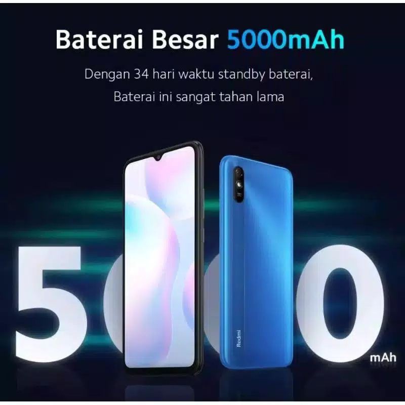 Xiaomi Redmi 9a Ram 3/32GB Garansi Resmi Xiaomi Indonesia..HP Murah dengan Layar Besar