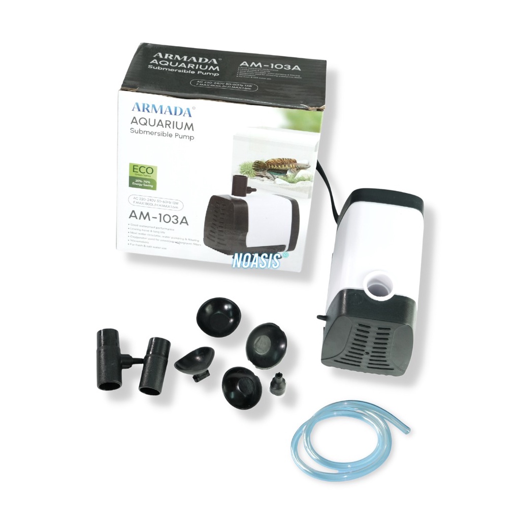 POMPA AQUARIUM CELUP WATER PUMP ARMADA AM 103 A AM-103A LOW WATT NOASIS