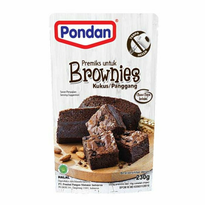 

Pondan Brownies Kukus Panggang 230 Gram