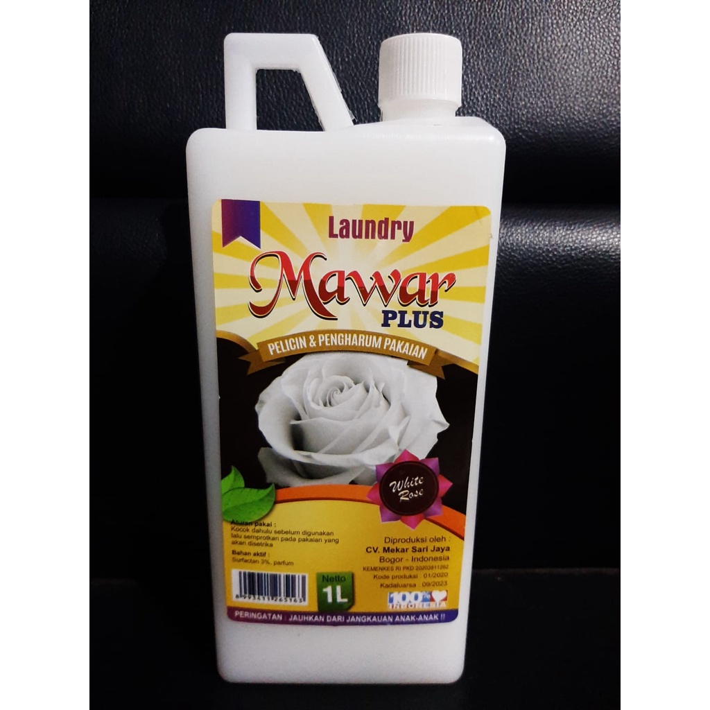 Mawar Plus Pewangi Pakaian Pelicin Setrika Super Laundry Pelembut Baju Mawar 1 Liter