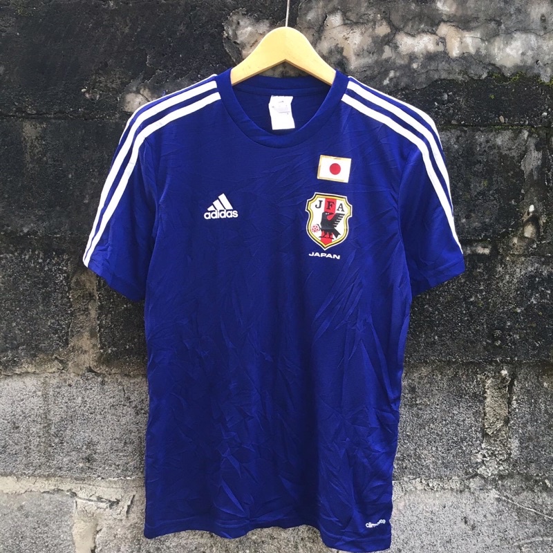 JERSEY ADIDAS JAPAN FOOTBALL SIZE S/M SECOND/BRANDED/THRIFT/BEKAS/KAOS BOLA