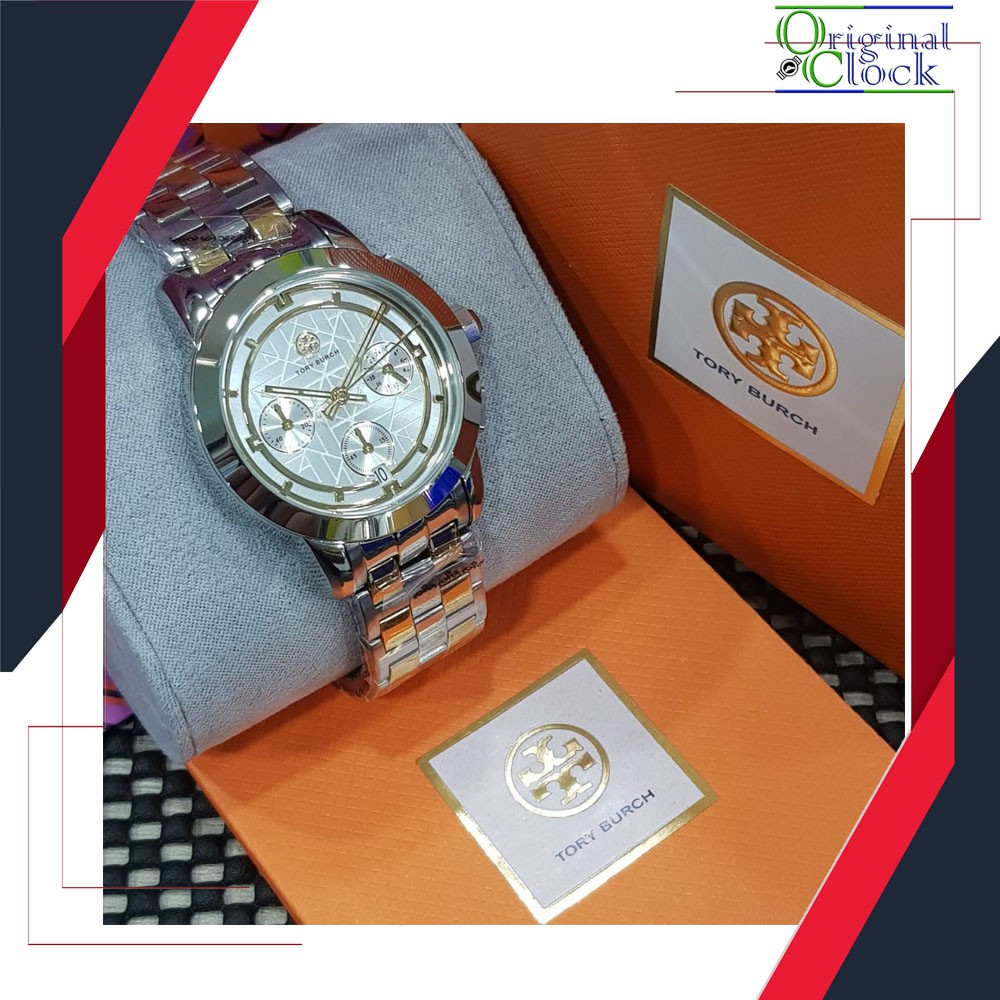 JAM TANGAN PRIA WANITA | RANTAI | KULIT | KARET | MURAH | WANITA ANALOG TORY BURCH TB 1034 ORI