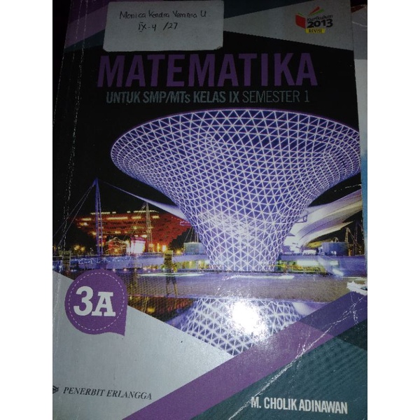 

MATEMATIKA SMP 3A ERLANGGA