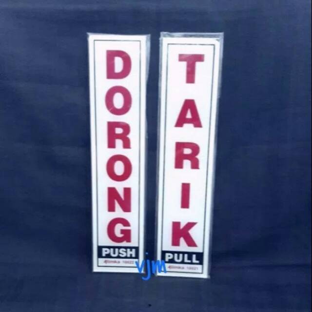 

Sign label acrylic tulisan dorong tarik warna putih, papan nama akrilik