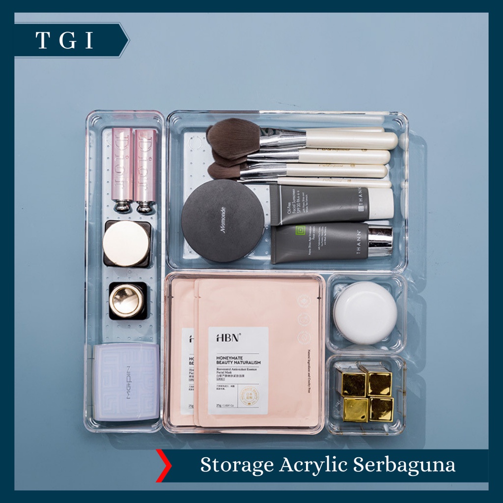 TGI - ORGANIZER LACI BENING ACRYLIC SUMPIT SENDOK ORGANIZER KAMAR LACI SEKAT LACI | ORGANIZER ACRYLIC | ORGANIZER SERBAGUNA | STORAGE ACRYLIC