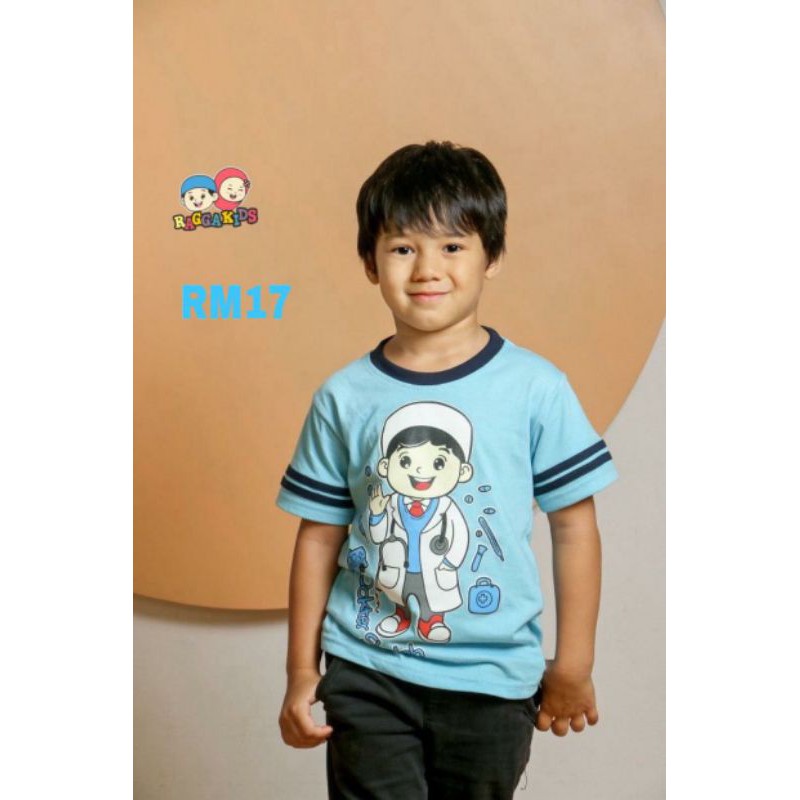Kaos Anak Muslim Lengan Pendek Rangga Kids Karakter