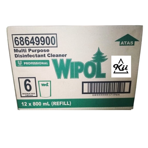 Wipol Multipurpose Professional Cleaner Disinfektan Refill 800ml