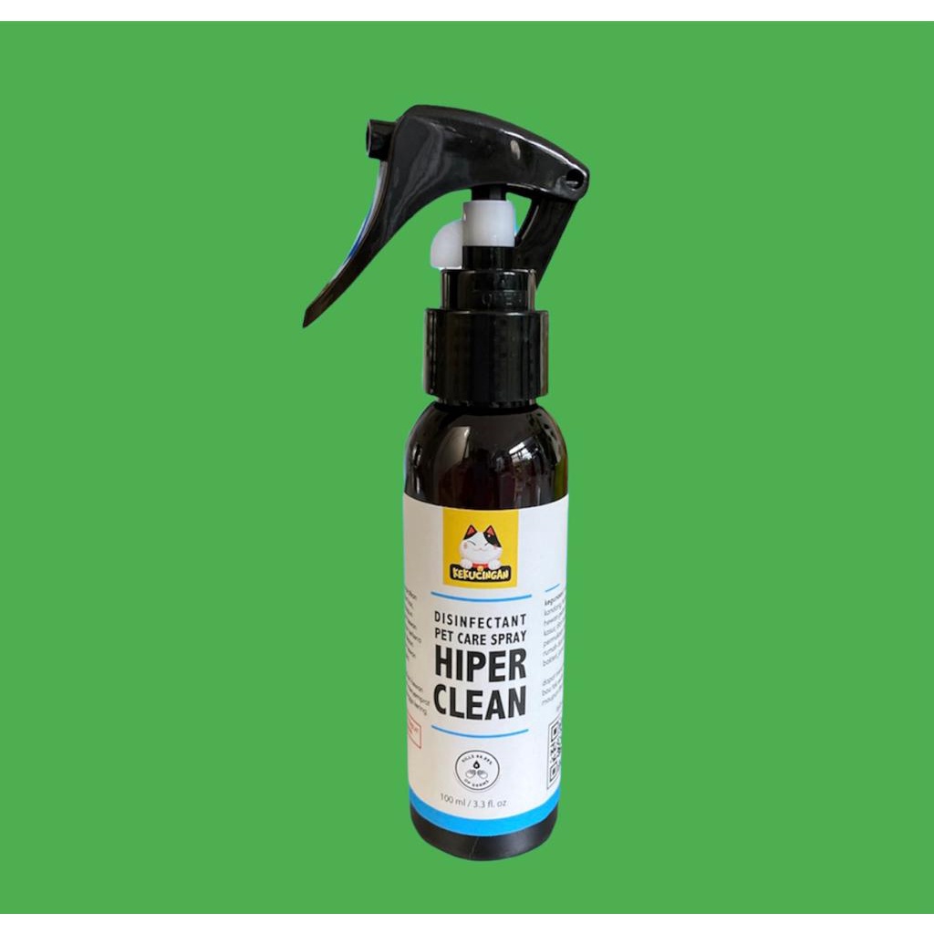 Penghilang Bau Kotoran Kucing Anjing Pet Odor Remover HIPERCLEAN Spray 100ml