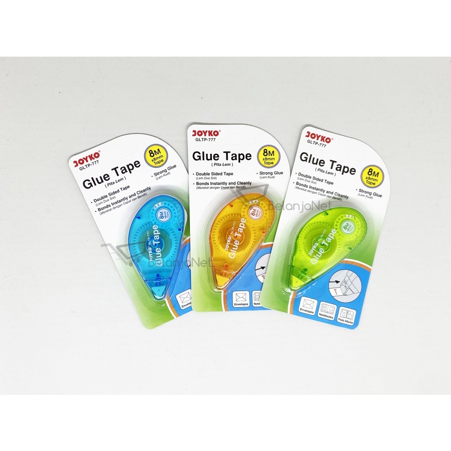 

Pita Lem Dua Sisi | Glue Tape Double Sided Joyko GLTP-777 8 meter