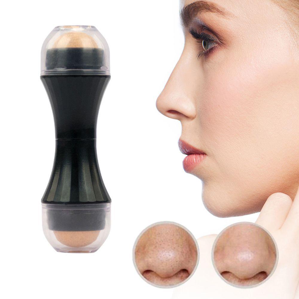 Agustina Batu Vulkanik Roller Wajah Kecantikan Portable Alat Kembung Minyak Perawatan Kulit Wajah Alat Kontrol Minyak Wajah Roller Pijat Wajah