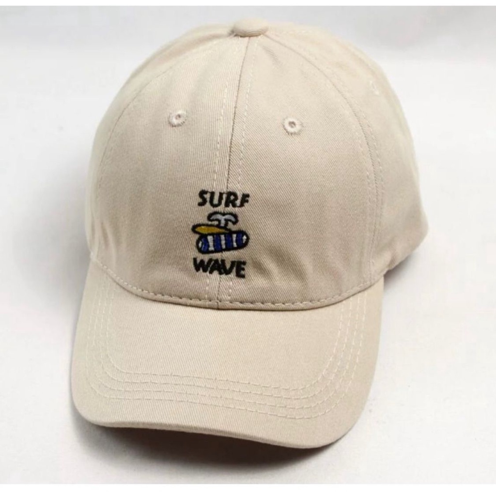 Topi wanita korean style caps surf wave COD