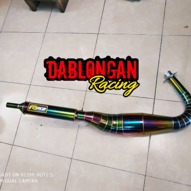 Knalpot rx king telo rcb rainbow