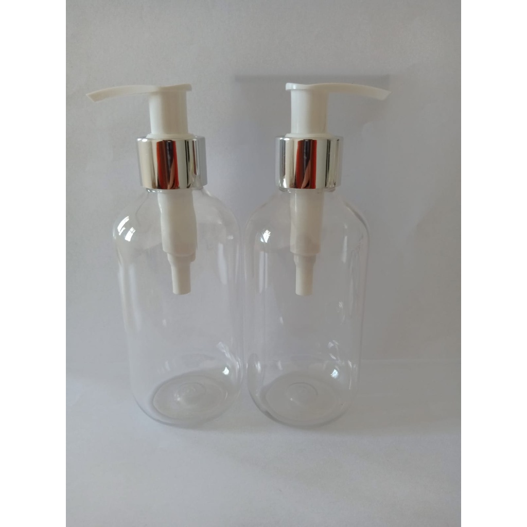 { paket isi 10pcs } BOTOL  SBR 2000ML PUMPLOTION SILVER BODY NATURAL