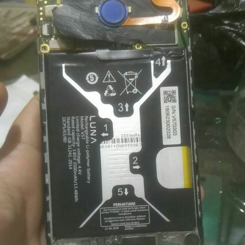 Battery batre Baterai Luna V57 Copotan Ori