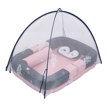 BABY JOY KASUR BAYI KOLAM + KELAMBU PINGUIN SERIES BJK 4017-2