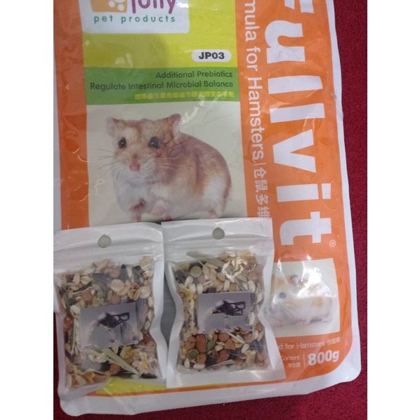 Jolly fullvit hamster repack makanan multivitamin hamster