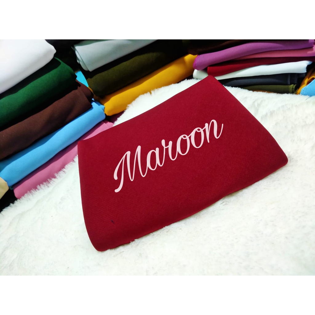 khimar instan mawar 2 layer free cadar 2 layer tali kerudung segi empat instans.hijab instan-Maroon