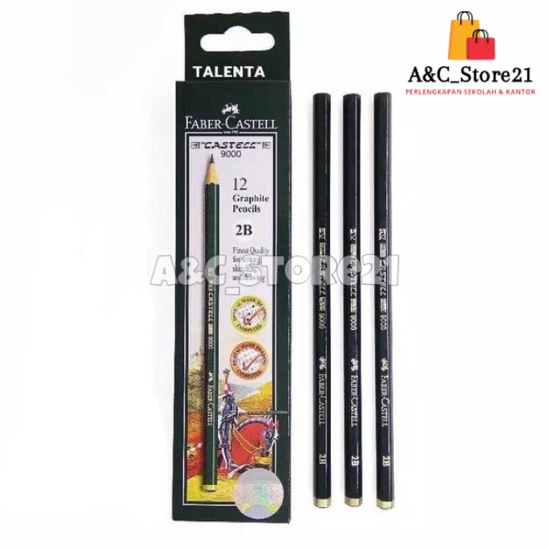 

PENSIL 2B FABER CASTELL || PENSIL FABERCASTELL 1 PACK